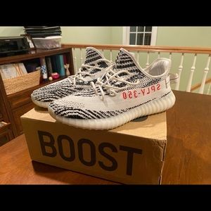 Size 11 yeezy 350 zebras